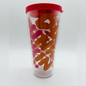 Tervis Dunkin' Donuts Logo Tumbler with Pink Lid 24 Oz